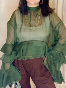 Blouse à volants VOILAGE