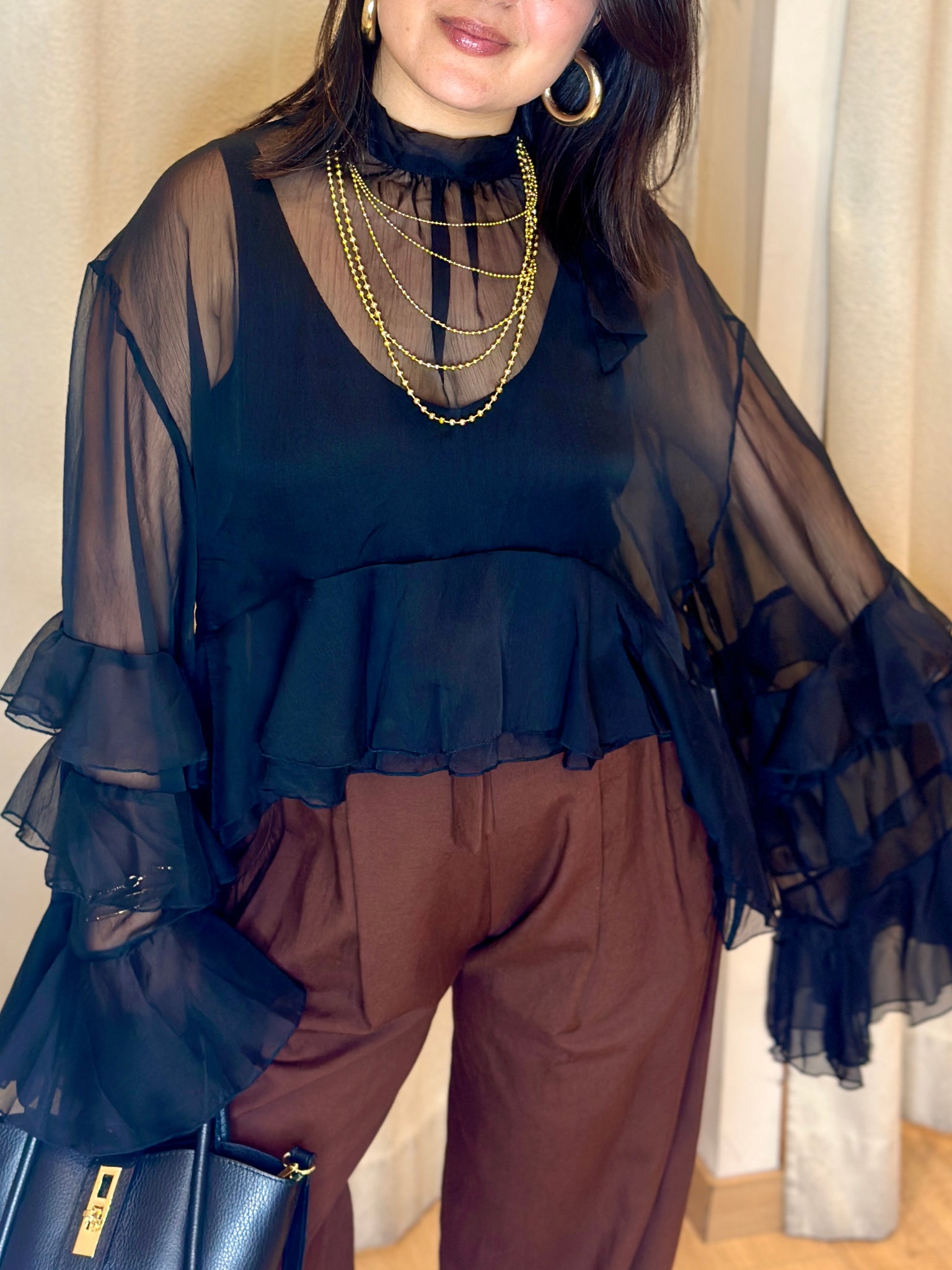 Blouse à volants VOILAGE