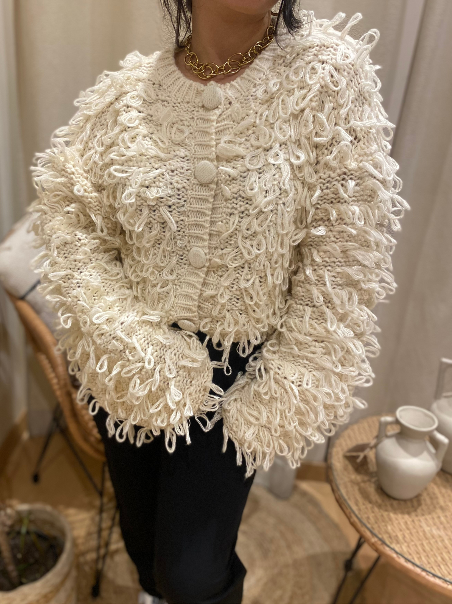 Gilet en maille Knitty