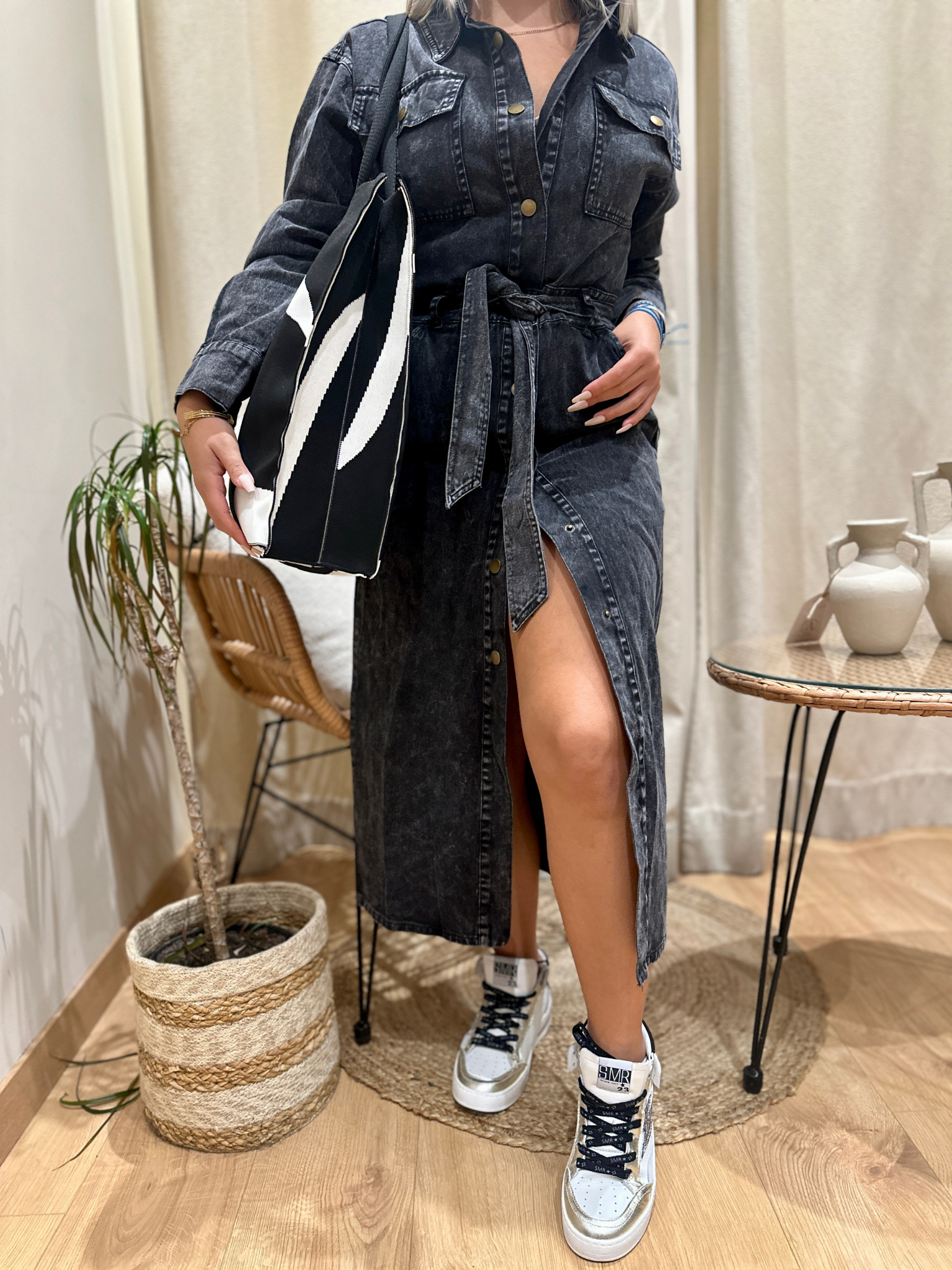 Robe en jean ABSTRACT