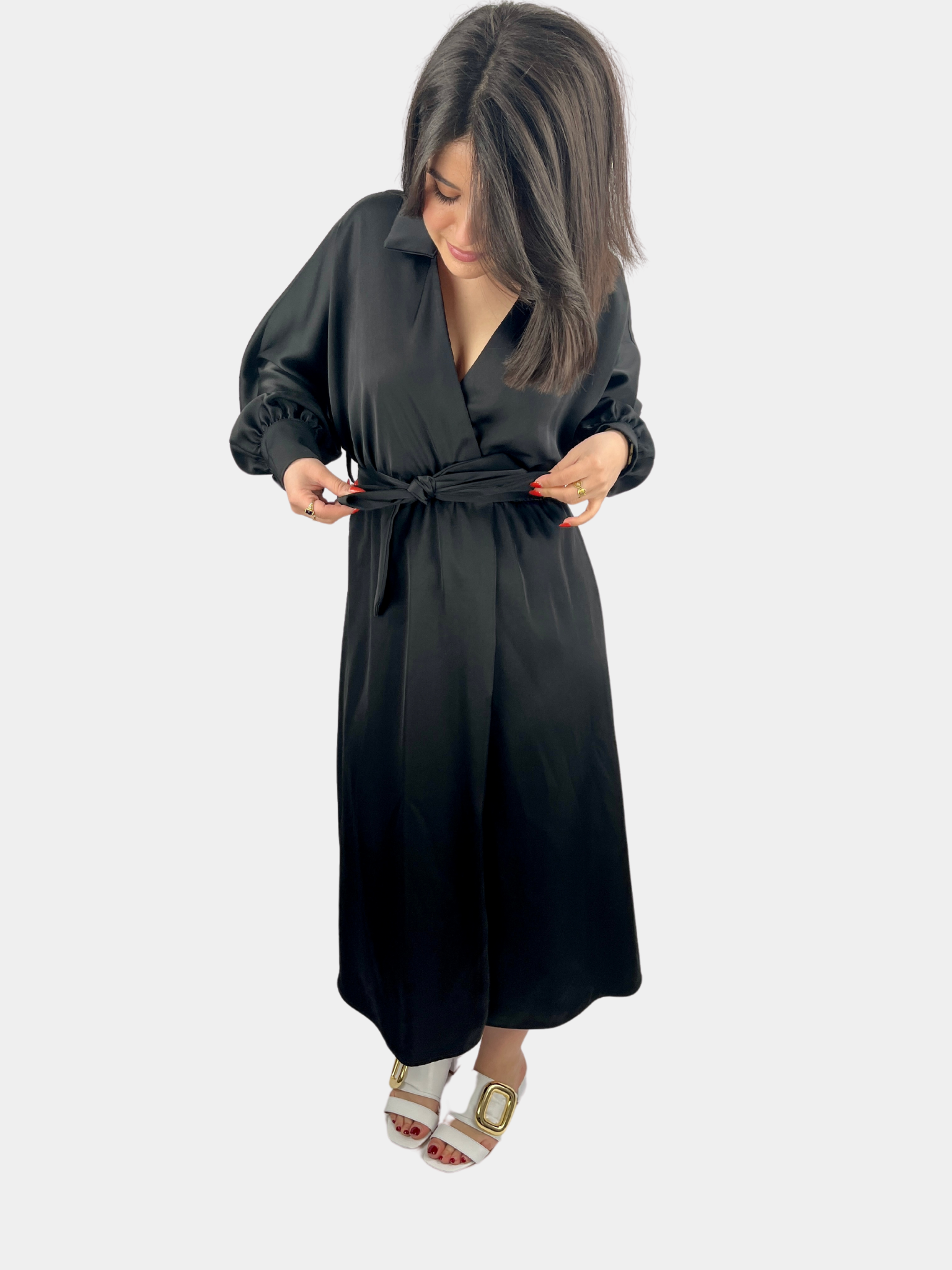 Robe satinée MAURANNE